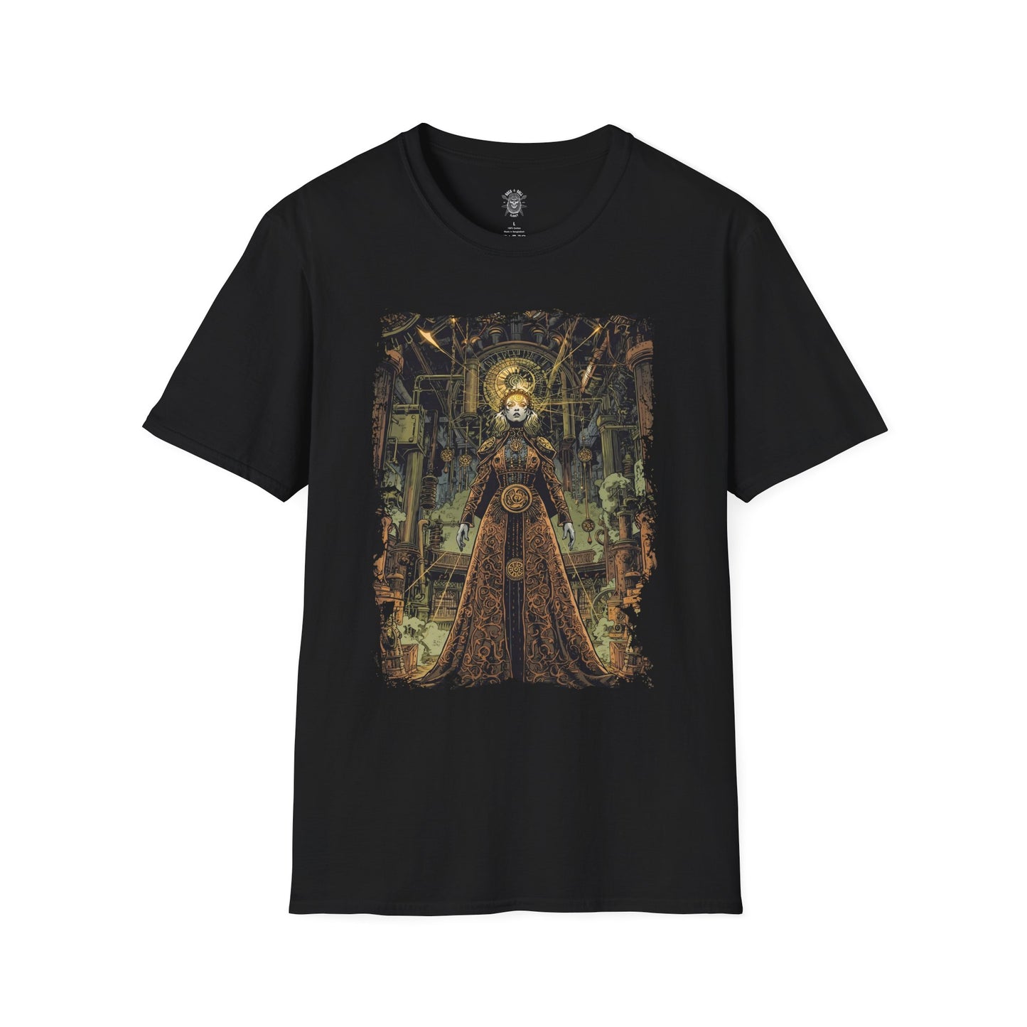 The Clockwork Oracle Floating Island Fantasy T-Shirt
