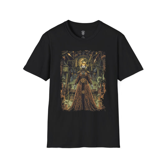 The Clockwork Oracle Floating Island Fantasy T-Shirt