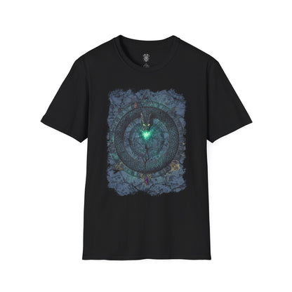 The Serpent Sigil T-Shirt – 80s Dark Fantasy Ouroboros Comic Illustration