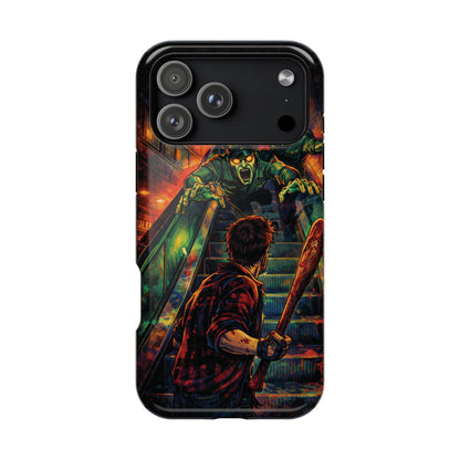 Horror Zombie Escalator Phone Case - Impact Resistant Protective Cover