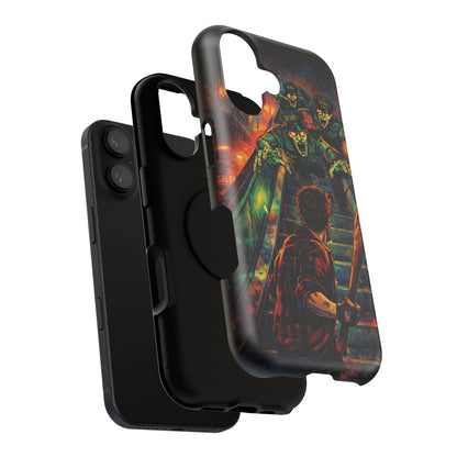 Horror Zombie Escalator Phone Case - Impact Resistant Protective Cover