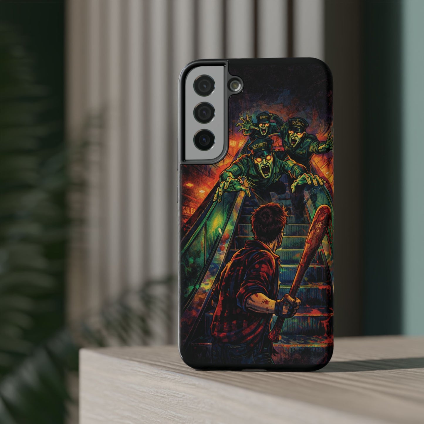 Horror Zombie Escalator Phone Case - Impact Resistant Protective Cover