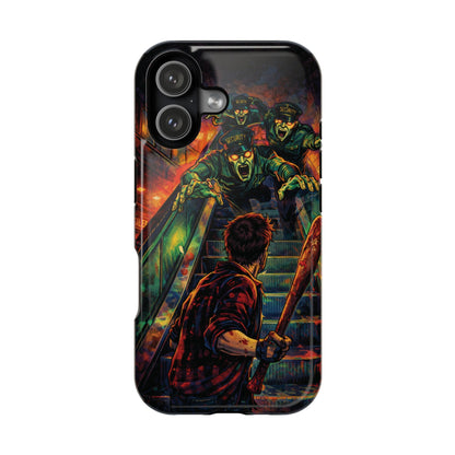 Horror Zombie Escalator Phone Case - Impact Resistant Protective Cover