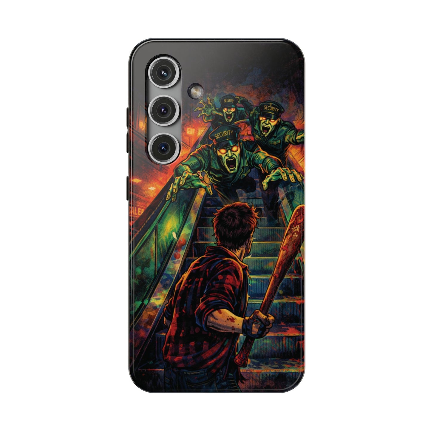 Horror Zombie Escalator Phone Case - Impact Resistant Protective Cover