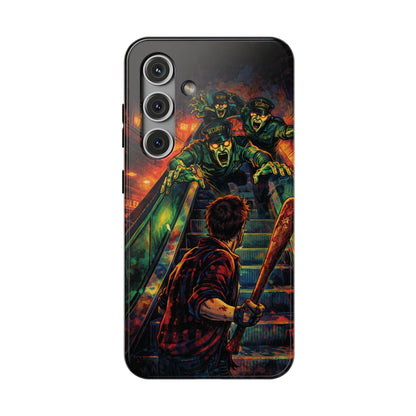 Horror Zombie Escalator Phone Case - Impact Resistant Protective Cover